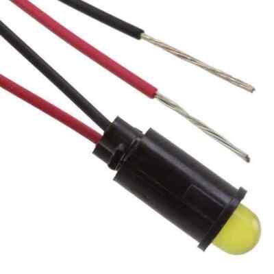 1 x LED PMI SNAP-IN YLW 6 ZOLL LEADS