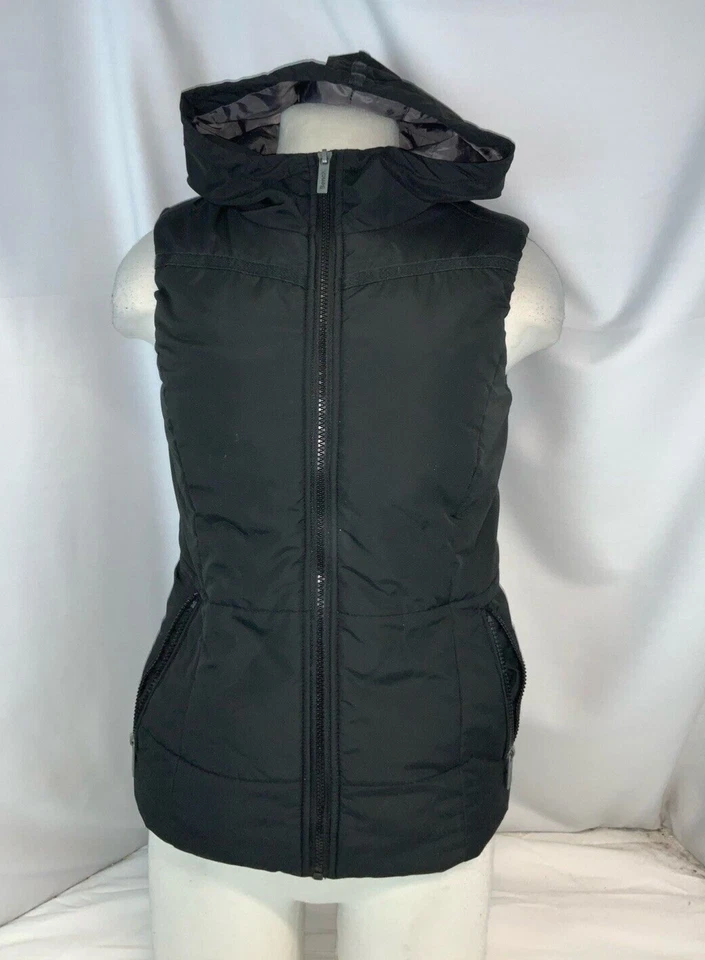 Bench Full Zip Hoodie Jacket Vest Women’s XS Black Polyester YGI A1-669 - Image 2 of 4