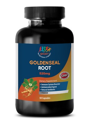 Goldenseal Powder - 520MG GOLDENSEAL ROOT - Formulated From Pure Extracts - 1Bot