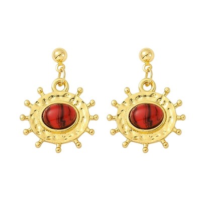European American Alloy Jewelry Films Periphery Enamel Earrings
