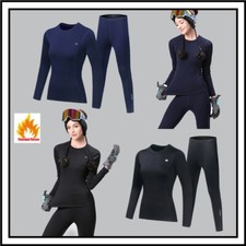 Women Thermal Underwear Ladies Warm Long Sleeve Tops  Bottoms Vest Ultra-soft