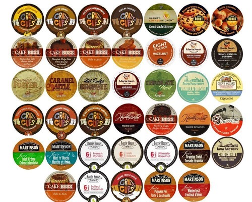 80 K Cups Flavored Coffee Only Variety 