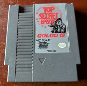 Nintendo NES Golgo 13: Top Secret Episode cleaned & tested authentic dust sleeve