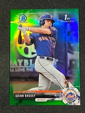 2017 Bowman Chrome Baseball Card Quinn Brodey #BDC-24 42/99 Nrmt-Mint Range KB