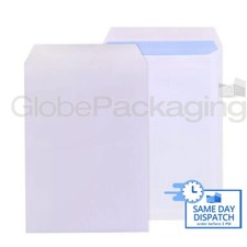 100 x C5/A5 PLAIN WHITE SELF SEAL ENVELOPES 90gsm SS