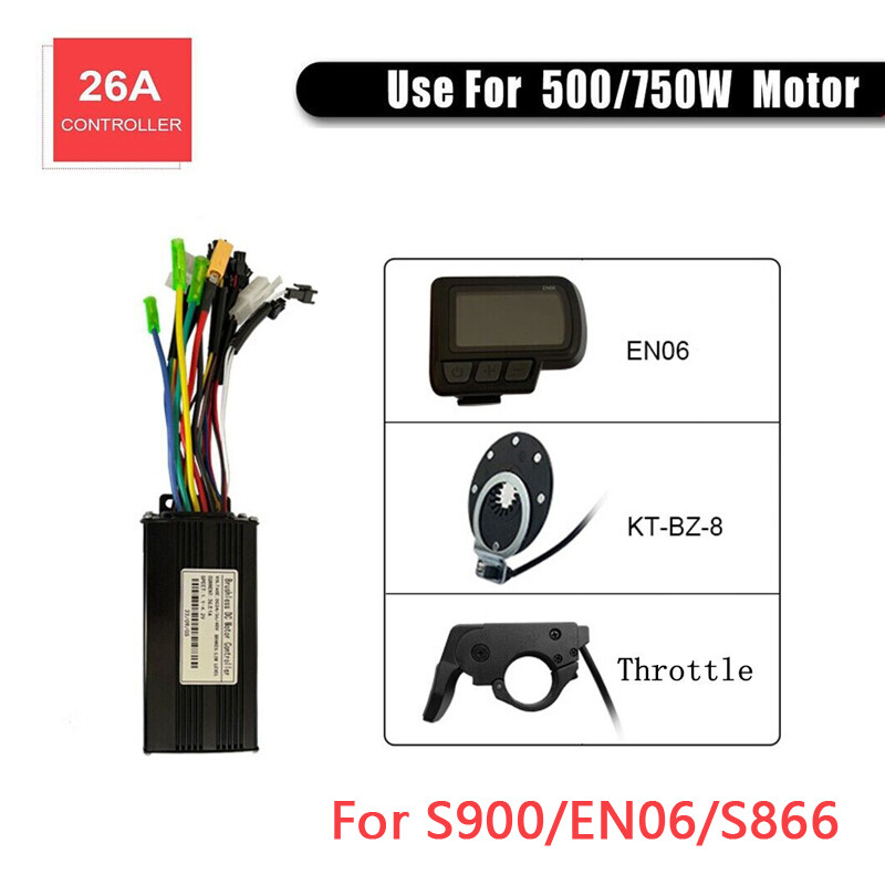 48V Electric Bike LCD Display Meter - Waterproof E-Bike Speedometer With 6-Pin Connector For Conversion Kits