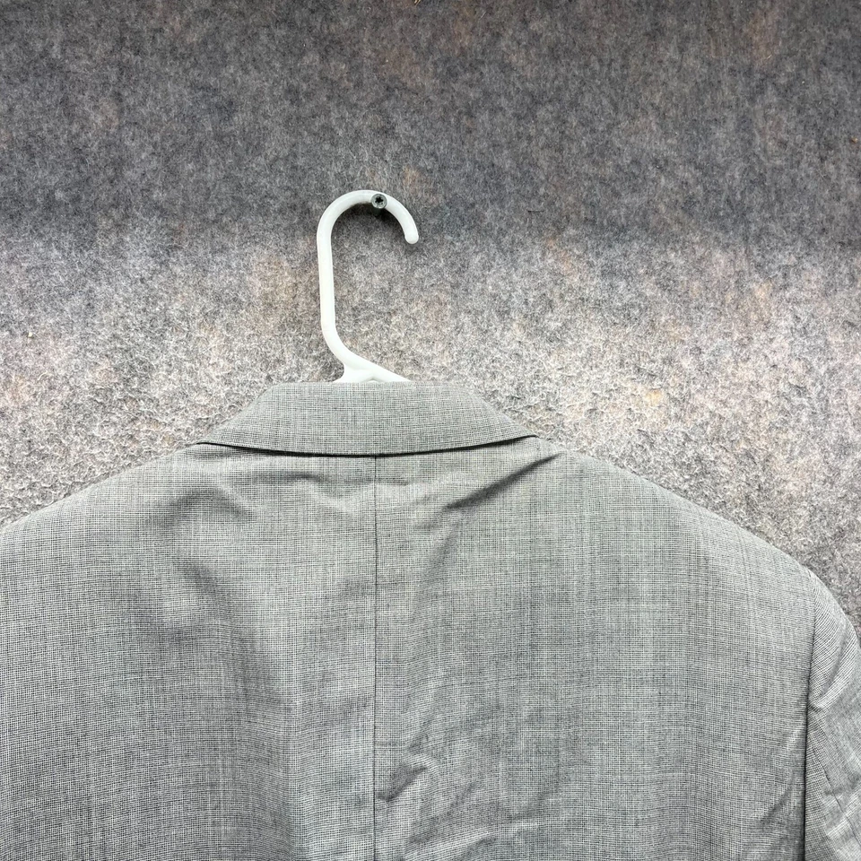 Blazer Givenchy Para Hombres 43R Gris Abrigo Deportivo Chaqueta Lana Worsted Monsieur Rayas Foto 3 de 4