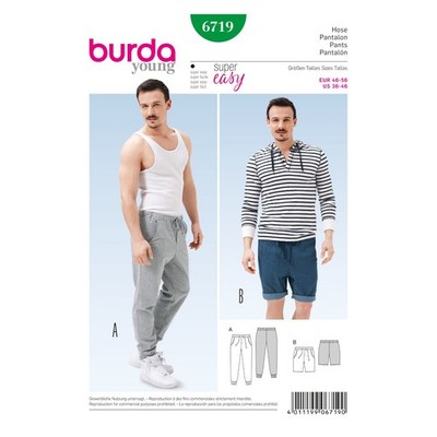 Burda Style Schnittmuster - Hose - Jogginghose & Bermudas - Nr. 6719