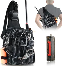 Fishing Backpack, Fishing Bag with Tackle Box, Compact Fishing Tackle Bag, Fishi
