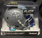 Tony Pollard Signed Mini Helmet Slate Tennessee Titans Beckett Certified