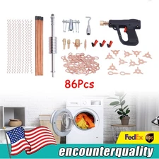 Electric Stud Welder Kit Gun Dent Puller Welding Hammer Car Spot Repair 86Pcs