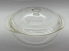 Pyrex 022 Clear Glass Casserole Dish Lid 1 Qt Round Vintage USA Bakeware Apparel