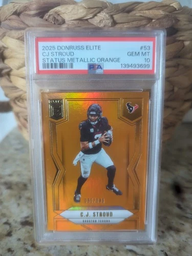 2025 Donruss Elite CJ Stroud Status Metallic Orange/849