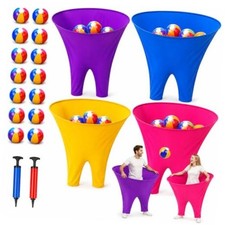 Oversized Granny Pants Party Game Set, 4-Color Team Backyard Lawn Tossing
