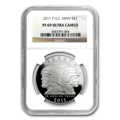 2011-P United States Army $1 Silver Commem PF-69 NGC