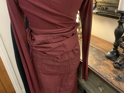 Rundholtz DIP Bugundy Dress Medium - Picture 10 of 19
