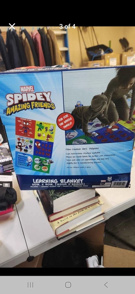 Marvel Spidey And His Friends Learning Blanket 60in X 90in - Image 3 of 4