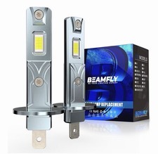 KIT AMPOULE LED H1 6000K 100W BLANC PUR AUTO MOTO 10000 LUMENS FEU PHARE XENON