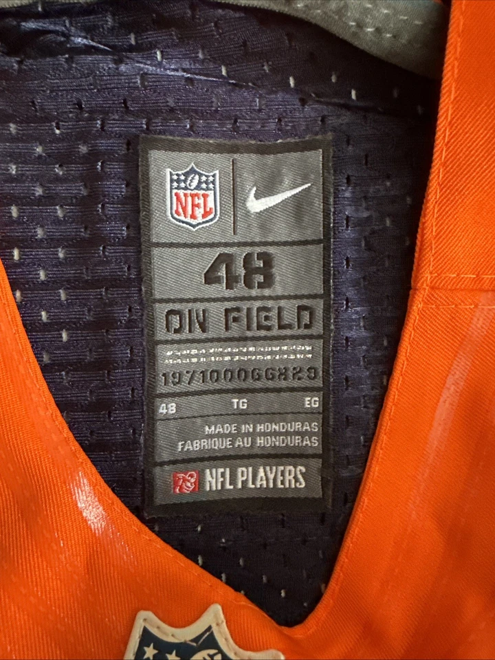 CAMISETA DE HOMBRE NIKE DENVER BRONCOS WES WELKER #83 ON FIELD AUTÉNTICA TALLA 48 NUEVA CON ETIQUETAS Foto 4 de 4