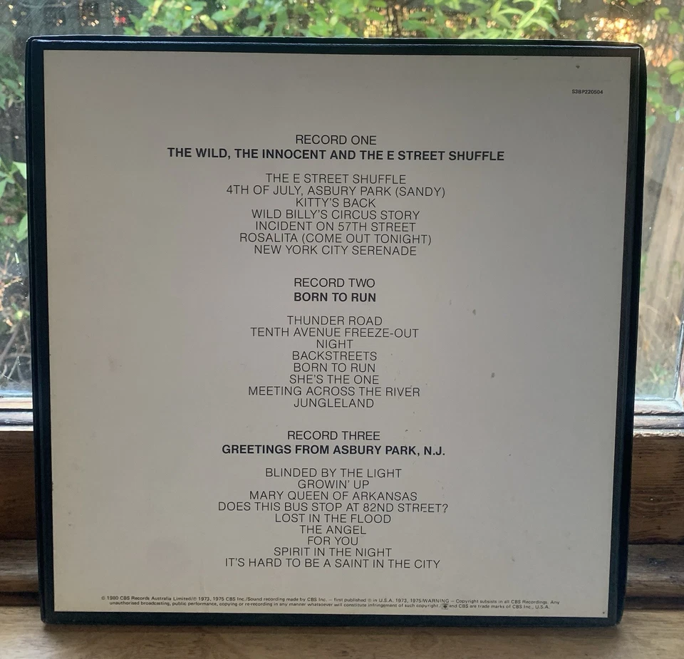 Bruce Springsteen- Rare Australian Box Set - 1980 - Image 3 of 4