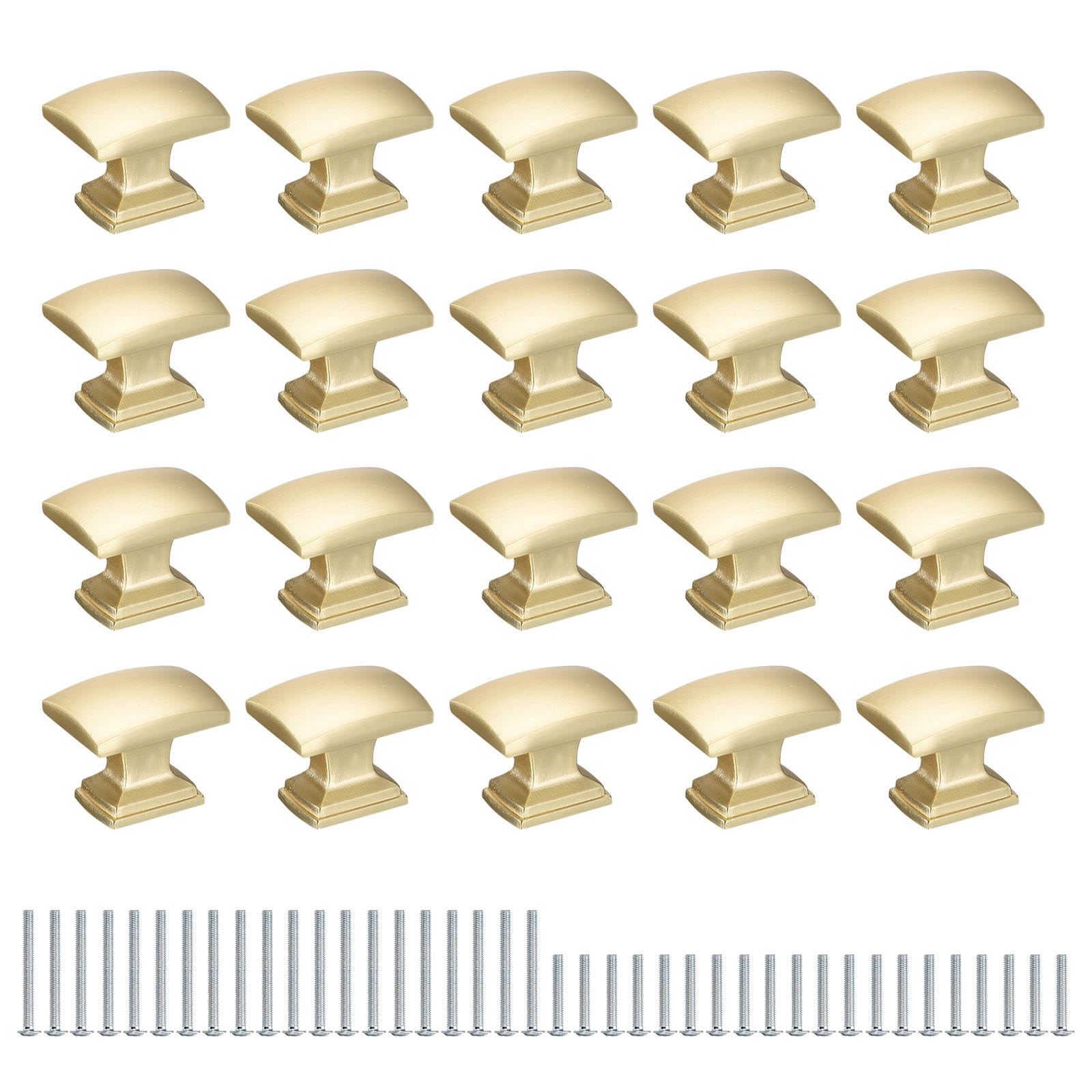 20 Pack Cabinet Knobs, 1.15 Inch(29mm) Dresser Knob, Drawer Pulls, Gold