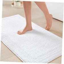 Splendor Reversible 100 Cotton Tufted Bathroom Rug-3000 GSM Hotel Quality