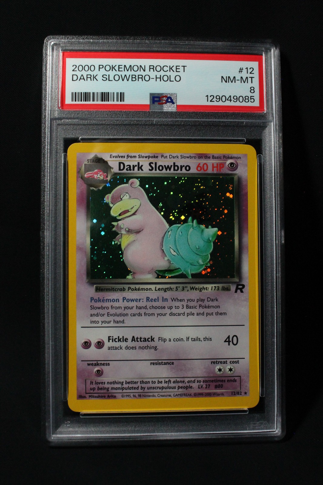 Dark Slowbro (12/82) Team Rocket - PSA 8