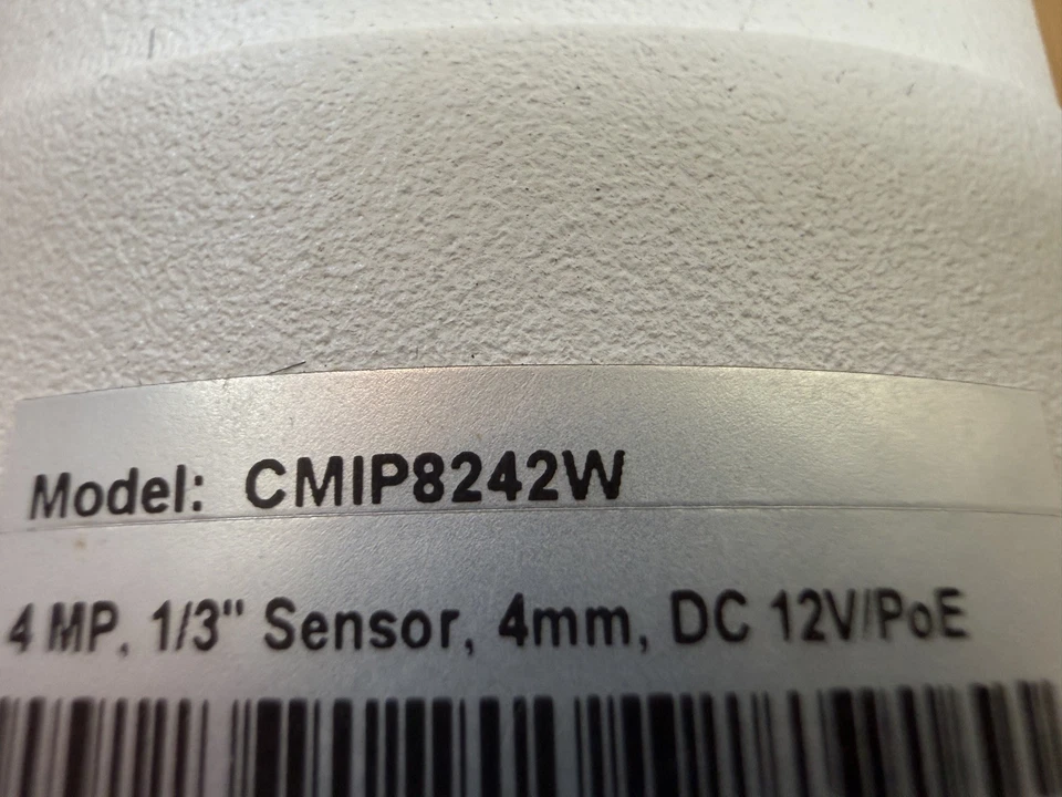 LTS CMIP8242W 4.1mp 4mm Mini IR Bullet surveillance camera works great! Used - Image 3 of 3