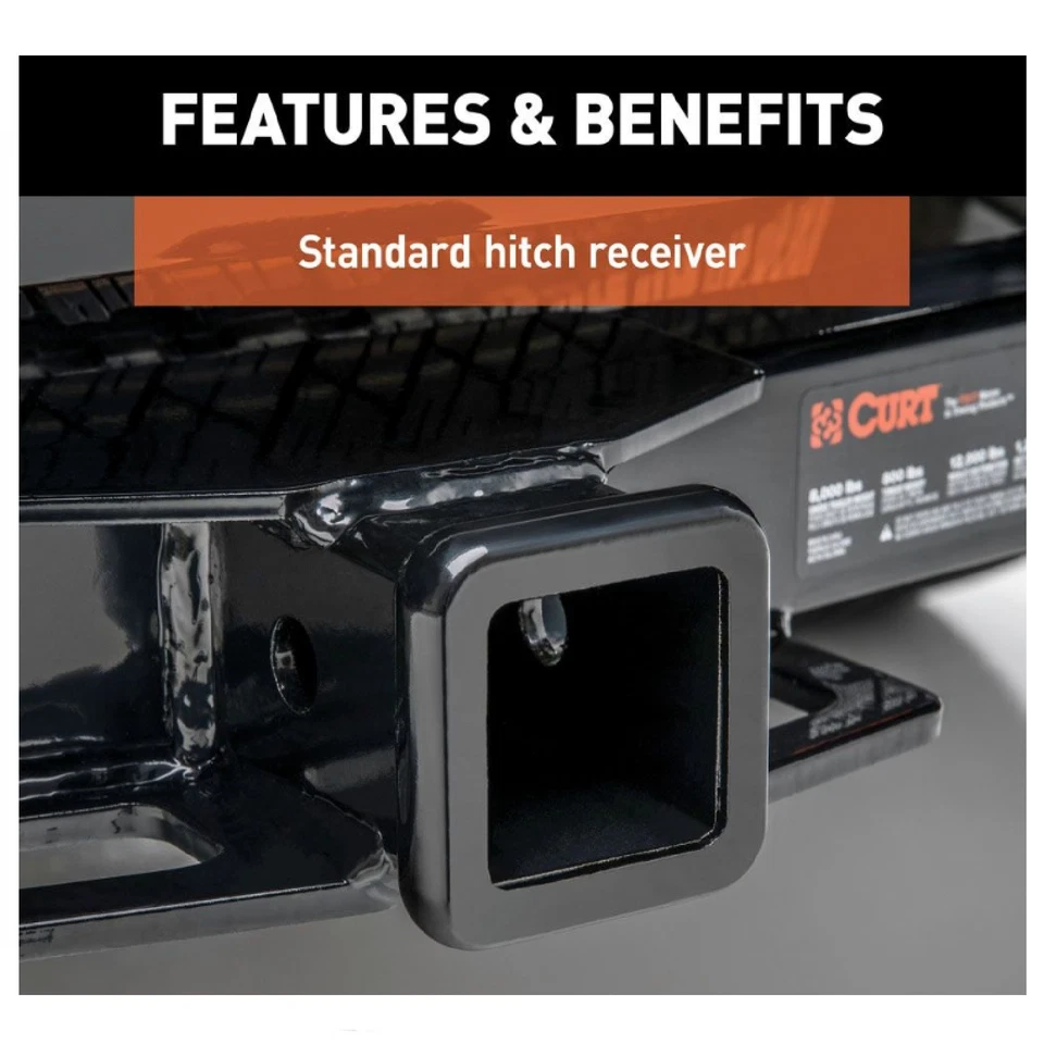 Curt Class 3 Trailer Hitch 13055 for Ford E-150 / E-250 / E-350 Vans Foto 3 de 4