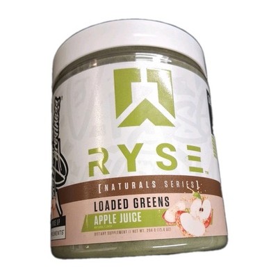 Exp08/26 RYSE LOADED GREENS APPLE JUICE 10.4 OZ NATURAL SERIES 
