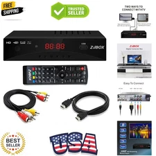Digital TV Converter Box, ATSC Tv Tuner - for Analog HDTV Live 1080P with Rec...