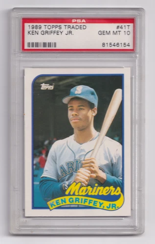 1989 Topps Traded #41T  KEN GRIFFEY JR RC/ROOKIE MARINERS PSA 10 GEM MINT