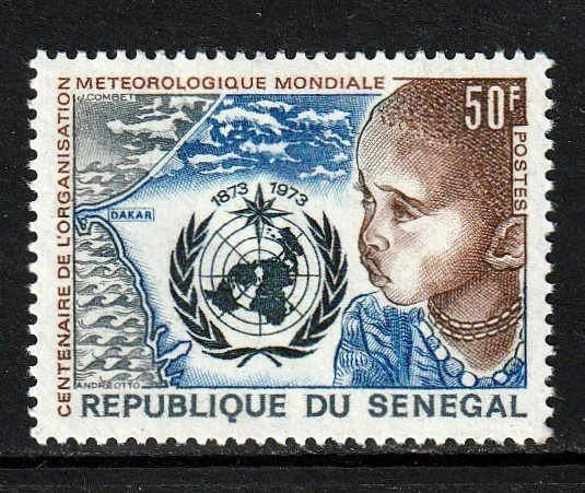 Senegal: Mi# 533 ** / 100 Jahre Meteorologische Weltorganisation , OMM, WMO - Bild 1 von 1
