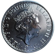 2022 1oz Silver Britannia Coin Queen Elizabeth II • £2 UK Bullion .999 Fine