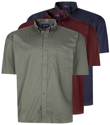 ESPIONAGE STRETCH FABRIC COTTON TWILL SHIRT Size 3XL 4XL 5XL 6XL