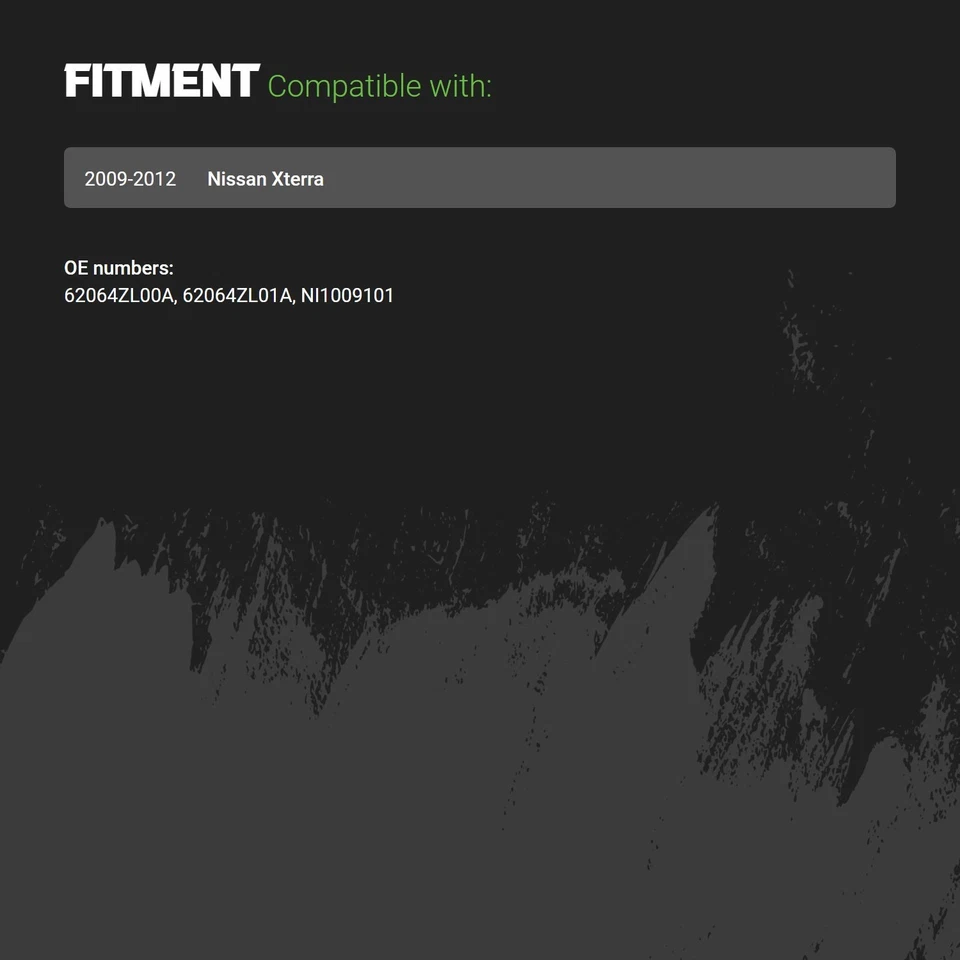 Bumper Skid Plate For Nissan Xterra 2009-2012 Replacement Front Standard Line Foto 2 de 2