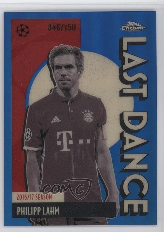 2025 Chrome UEFA Club Competitions Last Dance Blue Refractor Philipp Lahm 1bi3