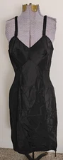 Vtg Wondermaid Molded Magic Full Slip Dress Midi Mid Century 50's USA 30" bust