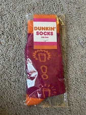 Dunkin' Donuts Socks New In Package One Size Fits Pink Collectible