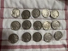 15 Buffalo Nickels, Circulated. You will be getting the ones that are pictured