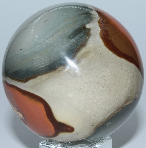 Esfera de jaspe policromado de Madagascar / 2,39" (60,70 mm) / 10,80 oz (306,17 gr) 3377 - Imagen 7 de 18