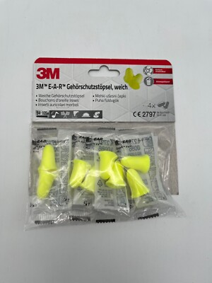 3M  E-A-R  Gehörschutzstöpsel weich 4er Set Einwegstöpsel Neu
