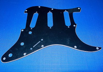 Fender Buddy Guy Stratocaster Strat PICKGUARD Guitar Parts Black 3 Ply