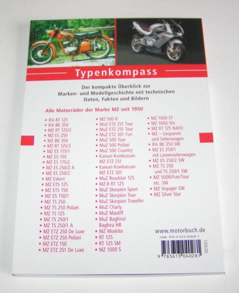 Thumbnail - Mz Motorräder - Katalog Der Motorräder Von Mz Und Muz Seit 1950 -