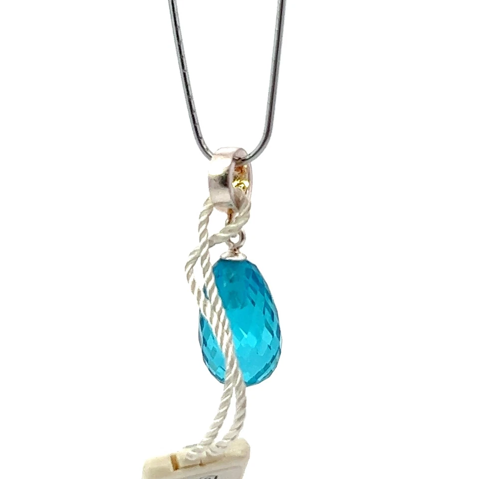 Persona Sterling Silver "Brilliant Briolette Blue Dangle" Bead Charm H13303P1-02 - Изображение 4 из 4