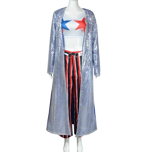 Cosplay Birds of Prey Harley Quinn Jacket Costume Halloween Fancy Dress Suits - Picture 3 of 12