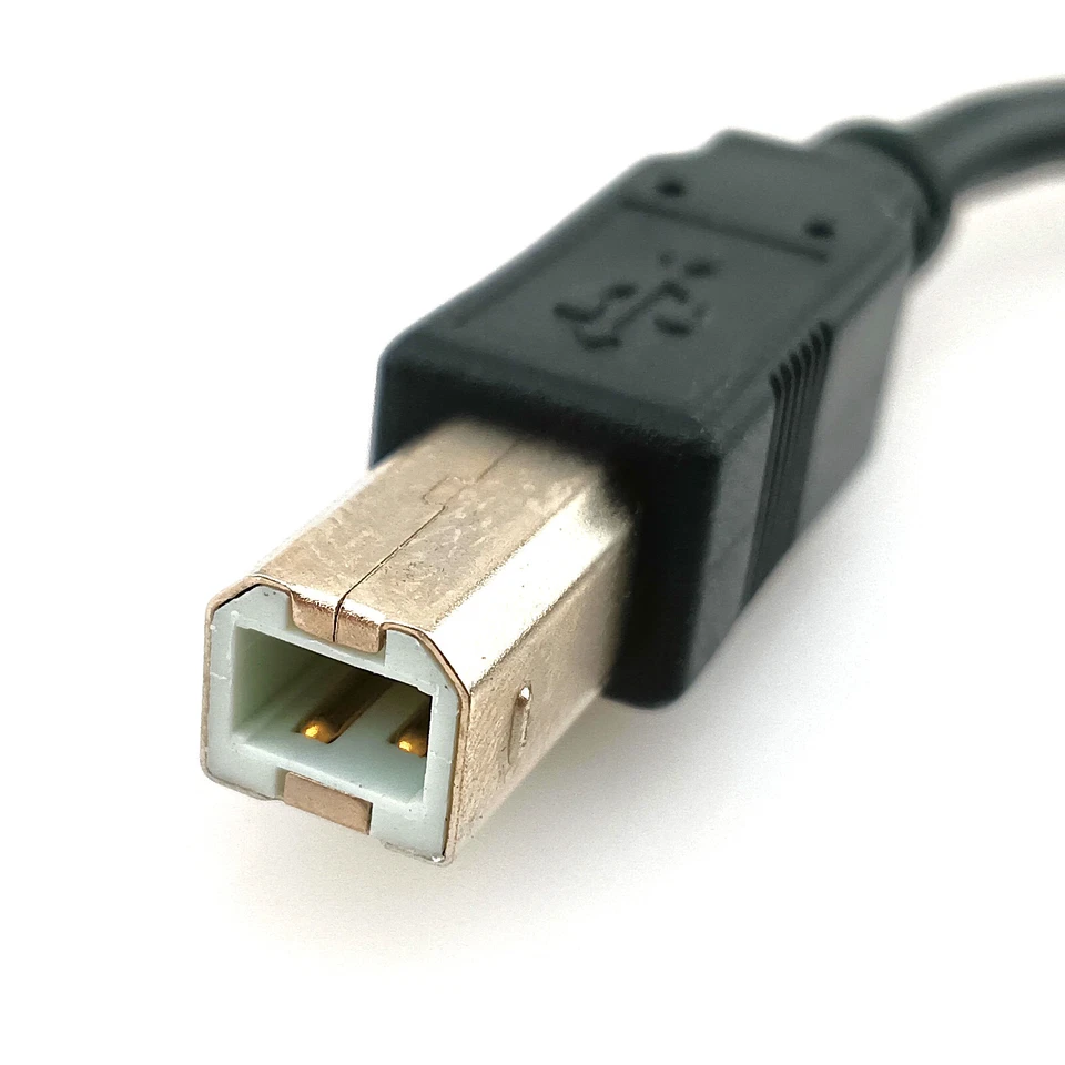 USB B to Type C Male Cable Lead for Smartphone Tablet Electric Keyboard Piano 2m - Image 2 of 4