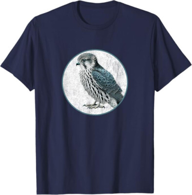 Colorful Retro Merlin Bird Design T-Shirt *NEW* 10 Colors