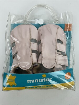 Baby Ministar Explorers By Bobux Genuine Leather Sports Shoe Large 12-18 Months