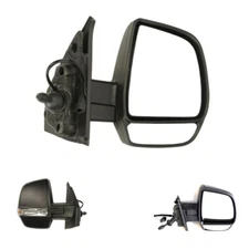 Driver Side FIAT Doblo 2009 to 2022 Complete Wing Mirror Manual unit(twin glass)